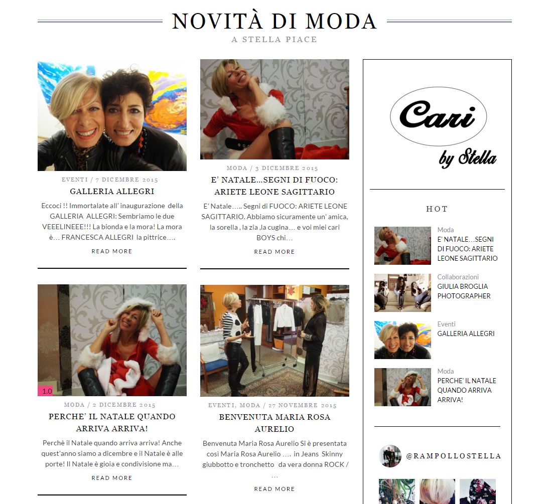 creazione blog vita da stella