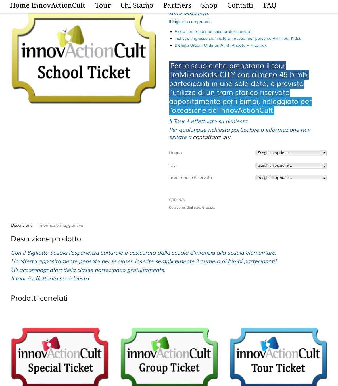 biglietto scuola InnovActionCult Geofelix
