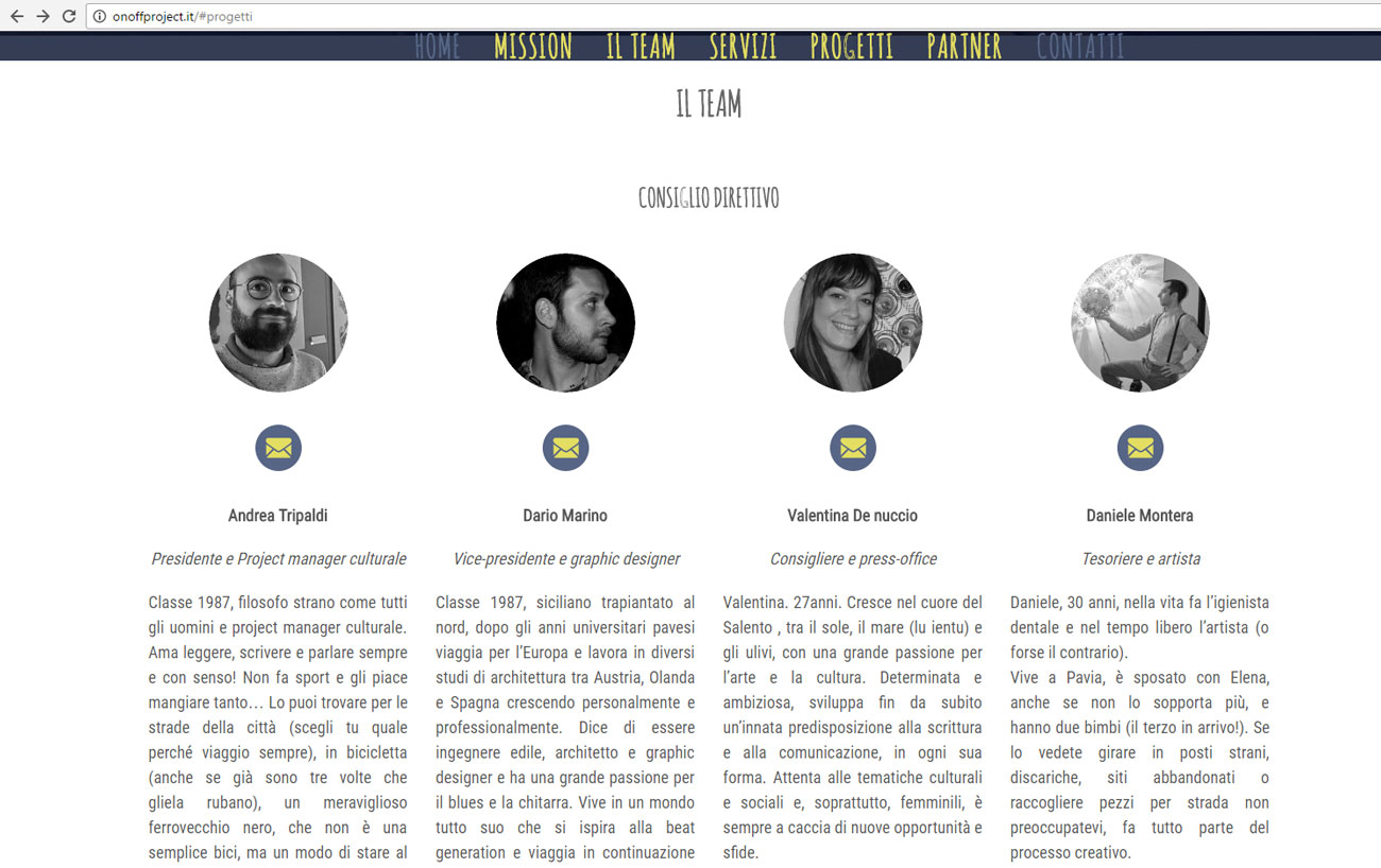 On Off Project Team Restyling Geofelix On Off restyling sito Geofelix